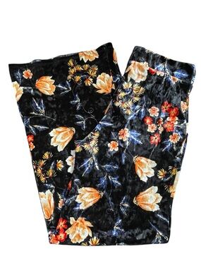 Monteau Wide Leg Velour Pants